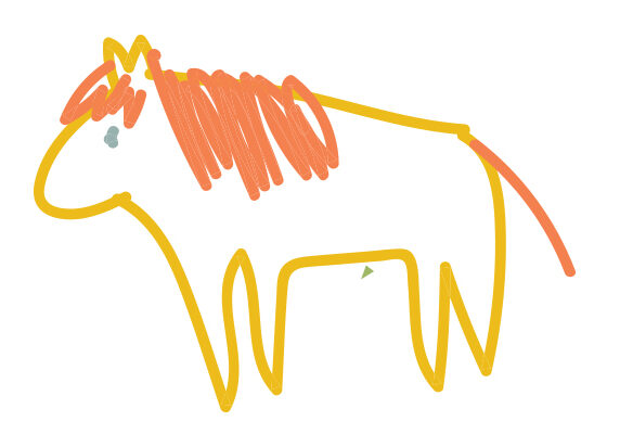 horse-drawing