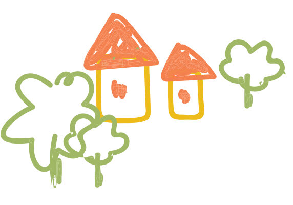 house-trees-drawing